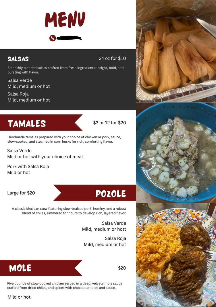 Friendās Menu