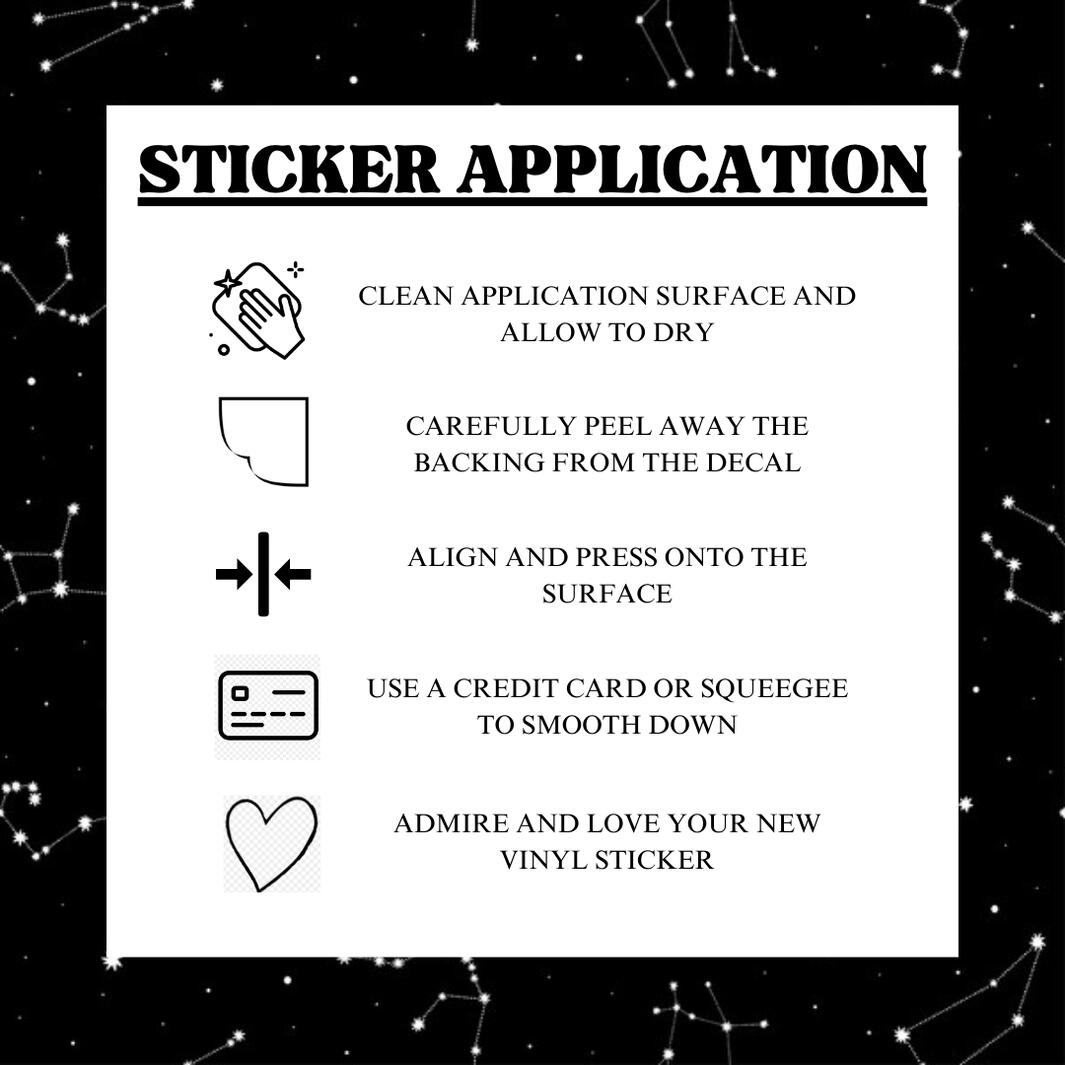Sticker Application Listing
