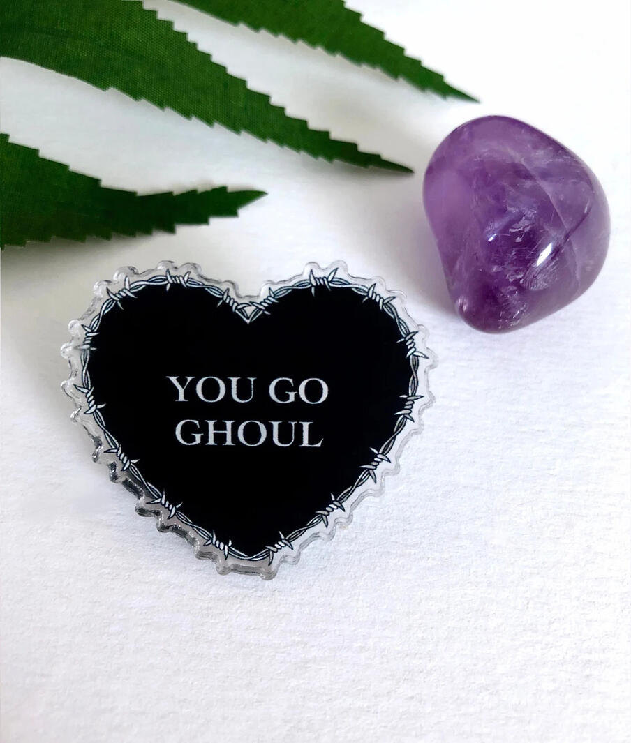 Ghoul Heart Pin $8 USD